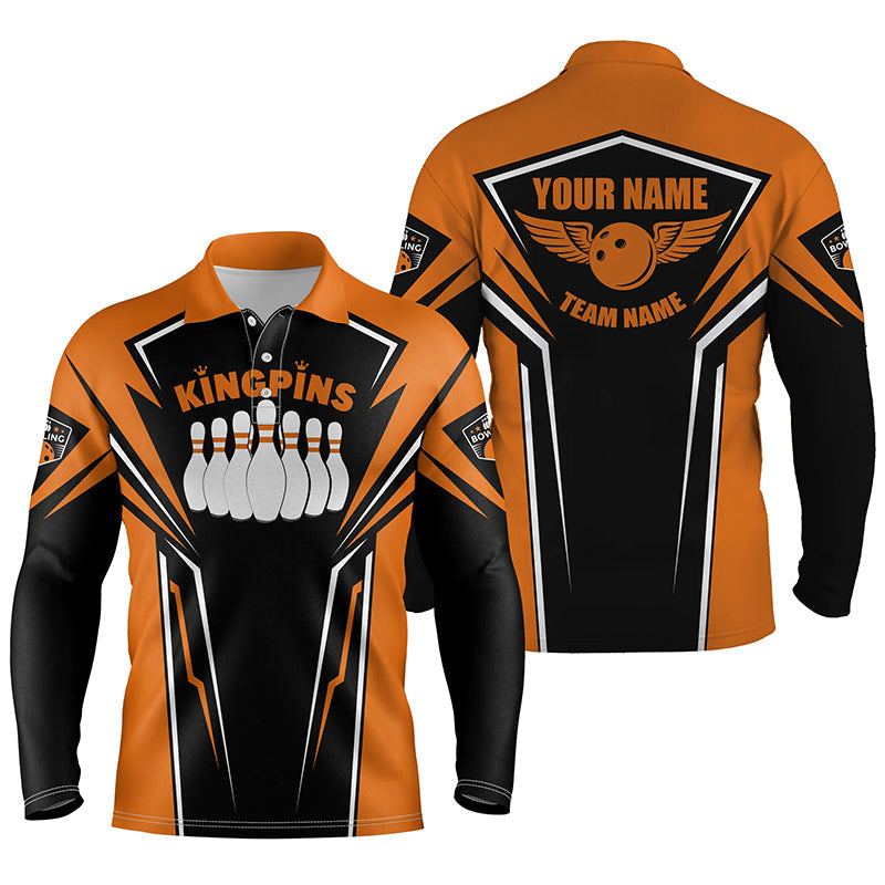 personalized bowling shirt for men – custom name design side view