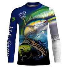 Load image into Gallery viewer, Mahi Mahi ( Dorado), Wahoo, Tuna fishing custom UV protection long sleeves NQS824