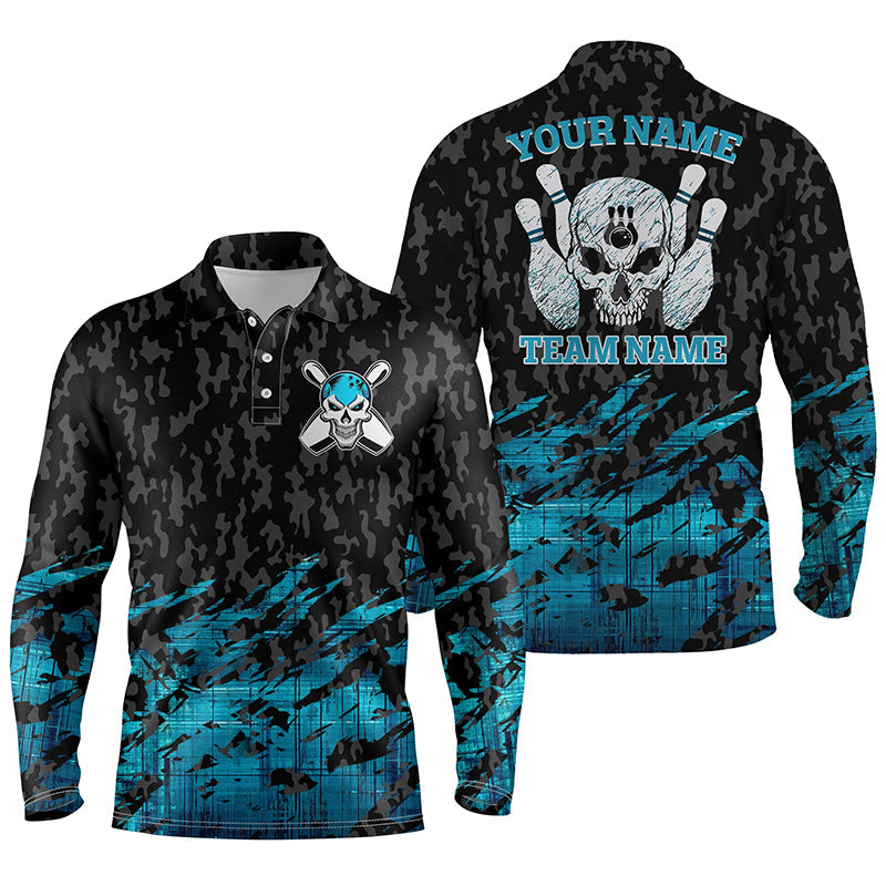 personalized bowling shirt for men – custom name design side view