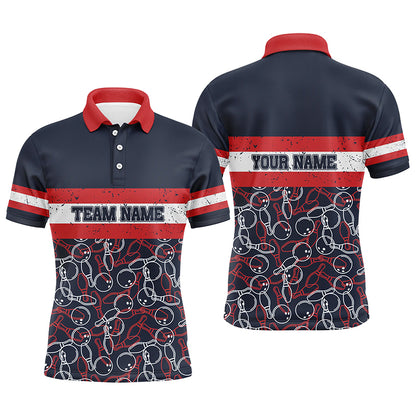 Custom bowling shirt for bowling – personalized team jersey front view