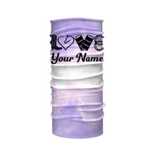 Load image into Gallery viewer, Love Barrel Racing Rodeo shirt, Barrel Racing Gifts, Cowboy Gift Customized Name purple horse Shirt NQS3105