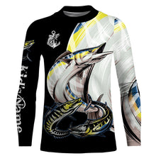 Load image into Gallery viewer, Wahoo saltwater fishing Customize Name UV protection quick dry UPF 30+ long sleeves fishing shirts,gifts for fishing lover NQS2452