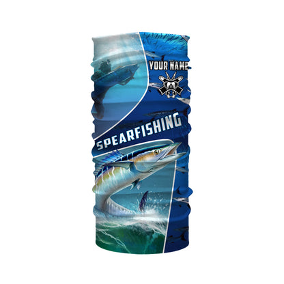 Wahoo blue water spearfishing Custom Name UV protection UPF 30+ fishing jersey, custom fishing apparel NQS3069