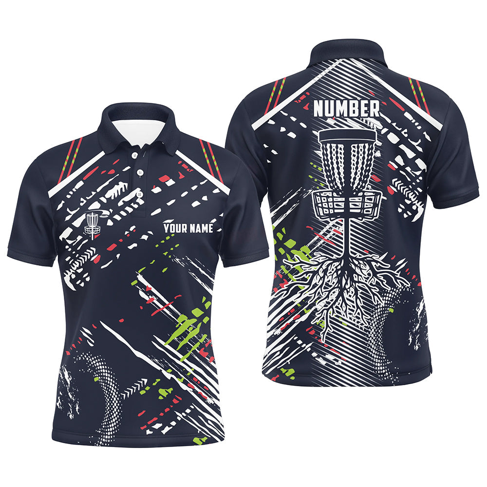 Disc golfing pattern Mens disc golf polo shirts custom team disc golf attire, disc golf jersey NQS6933