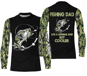 Bass Fishing Dad Like A Normal Dad But Cooler Custom Fishing Shirts Gift For Father's day NQS352