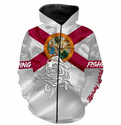 Mahi Mahi ( Dorado) Fishing Florida Flag Custom name All over print shirts, personalized fishing gift NQS492