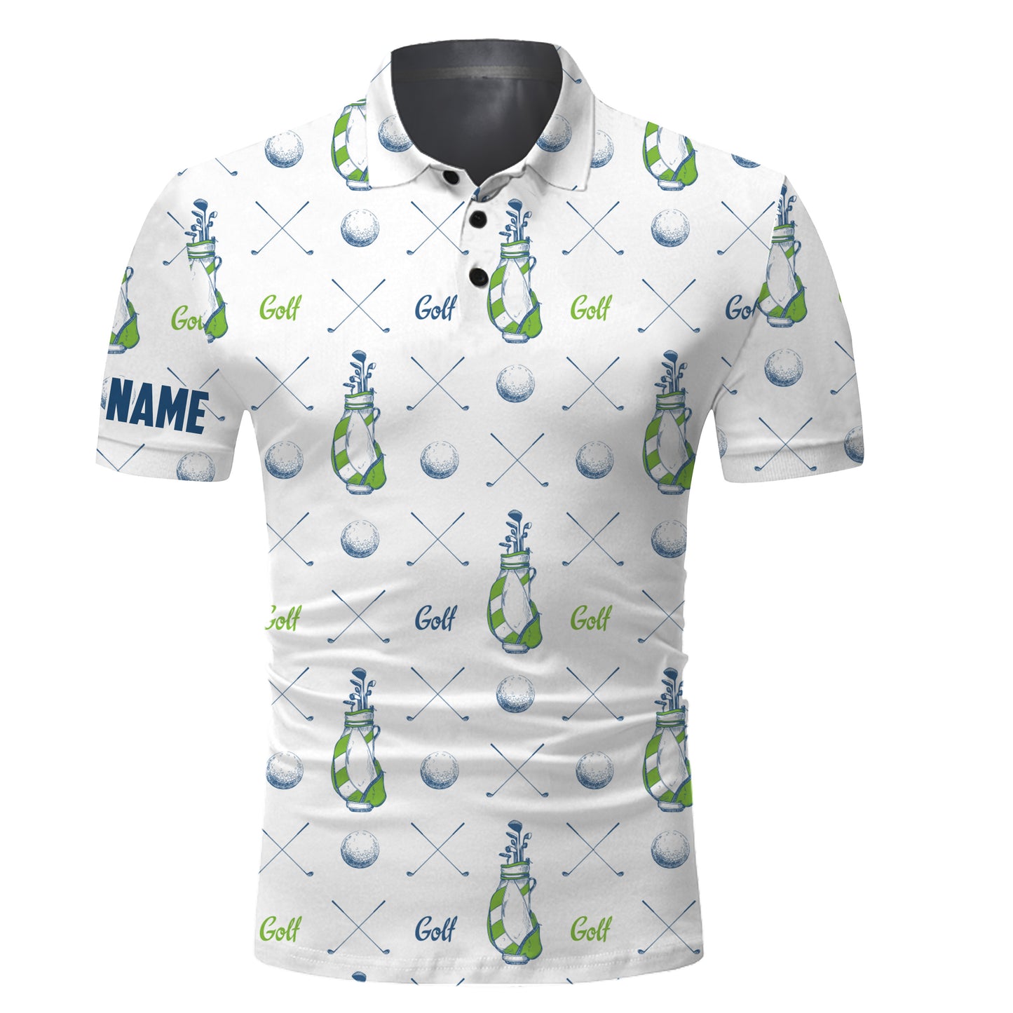Men golf tops custom name pattern shirts personalized gifts for golf lovers NQS3429