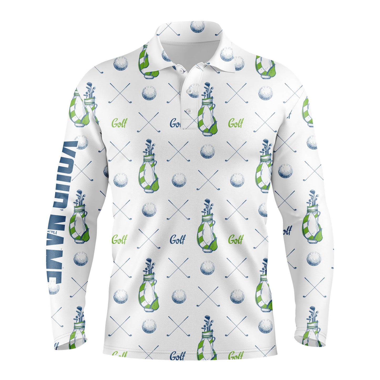 Men golf tops custom name pattern shirts personalized gifts for golf lovers NQS3429