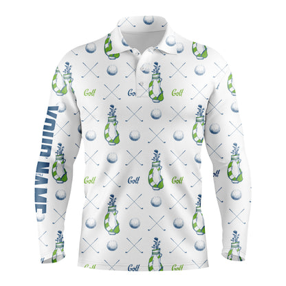 Men golf tops custom name pattern shirts personalized gifts for golf lovers NQS3429