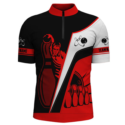 Custom bowling shirt for men –  team jersey back view