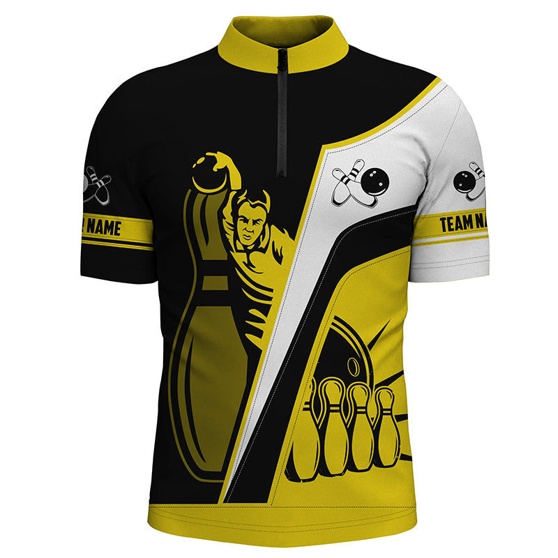 Personalized bowling shirt for men – bowling team jersey detail