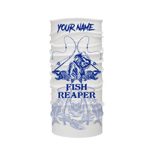 Load image into Gallery viewer, Fish reaper fishing blue shirt Customize Name Long Sleeve Fishing Shirts, fishing gift NQS2484