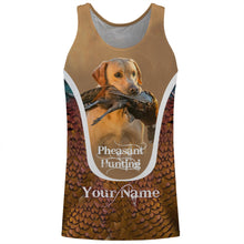 Load image into Gallery viewer, Yellow Labs Pheasant hunting dog Custom name All over print Shirts, Personalized hunting gifts FSD3997