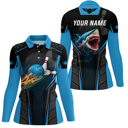 personalized bowling shirt for women – custom name design side view
