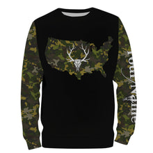 Load image into Gallery viewer, Deer hunting Camo Customize Name 3D All Over Printed Shirts Personalized Hunting gift For Adult And Kid NQS2317