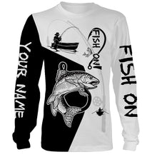 Load image into Gallery viewer, Rainbow Trout Fish On Custome Name 3D All Over Printed Shirts For Adult And Kid Personalized Fishing gift NQS361