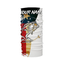 Load image into Gallery viewer, Fishing Shirt Texas Flag Largemouth Bass fishing Apparel for Adult and Kid, Personalized Patriotic gift FSD3243