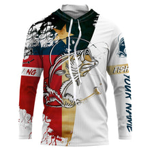 Load image into Gallery viewer, Fishing Shirt Texas Flag Largemouth Bass fishing Apparel for Adult and Kid, Personalized Patriotic gift FSD3243