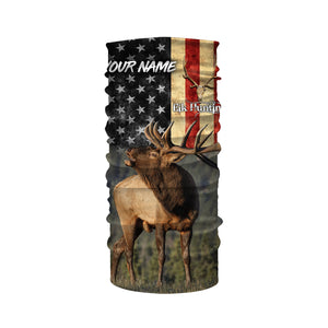 Elk hunting American flag Custom name All over print shirt, T-shirt, Hoodie, Long sleeve Hunting gift FSD3165