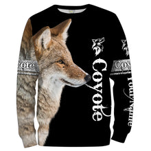 Load image into Gallery viewer, Coyote Hunting Predator Hunter Customize Name 3D Full Printing Shirts Personalized Hunting Gifts for Adult and Kid FSD2073