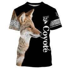 Load image into Gallery viewer, Coyote Hunting Predator Hunter Customize Name 3D Full Printing Shirts Personalized Hunting Gifts for Adult and Kid FSD2073