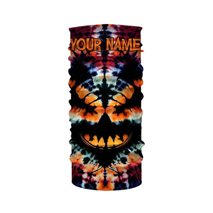 Custom Tie Dye Halloween Shirts Pumpkin 3D All Over Printed Mens Womens Tie Dye Halloween Shirts FSD3415