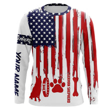 Load image into Gallery viewer, Patriotic American flag dog Shirts for Men Women with many dog breeds to choose from FSD4136