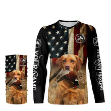 Load image into Gallery viewer, Bird dog Labs Fox red Labrador Retriever Pheasant Hunting American flag 3D all over print Shirts FSD3875