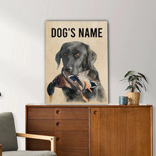 Load image into Gallery viewer, Personalized Bird Dogs Matte Canvas, Custom Dog's Photo and Name Canvas, Hunting Dogs gifts FSD3813 D06