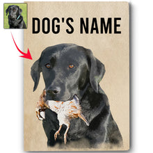 Load image into Gallery viewer, Personalized Bird Dogs Matte Canvas, Custom Dog's Photo and Name Canvas, Hunting Dogs gifts FSD3813 D06