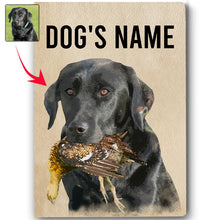 Load image into Gallery viewer, Personalized Bird Dogs Matte Canvas, Custom Dog's Photo and Name Canvas, Hunting Dogs gifts FSD3813 D06