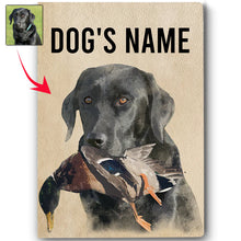Load image into Gallery viewer, Personalized Bird Dogs Matte Canvas, Custom Dog's Photo and Name Canvas, Hunting Dogs gifts FSD3813 D06