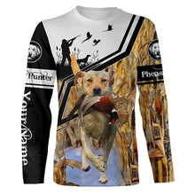 Load image into Gallery viewer, Best Yellow Labs Pheasant Hunting Personalized Name T-shirt, Hoodie, Long sleeves shirt FSD4113