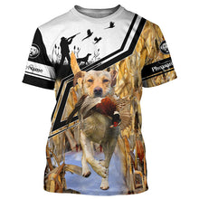 Load image into Gallery viewer, Best Yellow Labs Pheasant Hunting Personalized Name T-shirt, Hoodie, Long sleeves shirt FSD4113