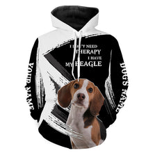 Load image into Gallery viewer, Beagle funny Dog saying shirts Customize Name Full print t shirt, hoodie, Gift for beagle lovers FSD3474