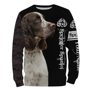 English Springer Spaniel 3D All Over Printed Shirts, Hoodie, T-shirt Springer Spaniel Dog Gifts for Dog Lovers FSD2699