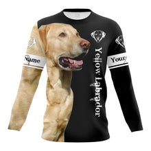 Load image into Gallery viewer, Yellow Labrador 3D All over print T-shirt, Hoodie, Long sleeve Labrador retriever dog gifts for Lab Lovers hunting dog FSD2067