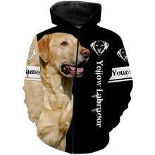 Load image into Gallery viewer, Yellow Labrador 3D All over print T-shirt, Hoodie, Long sleeve Labrador retriever dog gifts for Lab Lovers hunting dog FSD2067