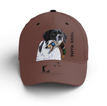 Load image into Gallery viewer, Waterfowl Duck Hunting custom name Hat for Men with many Duck dog breeds to choose FSD4006