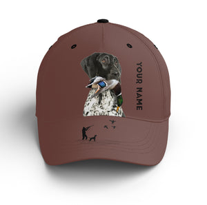 Waterfowl Duck Hunting custom name Hat for Men with many Duck dog breeds to choose FSD4006