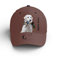 Load image into Gallery viewer, Waterfowl Duck Hunting custom name Hat for Men with many Duck dog breeds to choose FSD4006