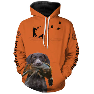 Best Pheasant Hunting Dogs Orange Hoodie, Personalized Shirts for Upland Hunters 3901FSD