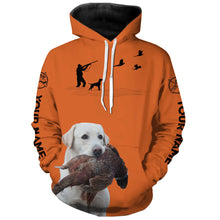 Load image into Gallery viewer, Best Pheasant Hunting Dogs Orange Hoodie, Personalized Shirts for Upland Hunters 3901FSD