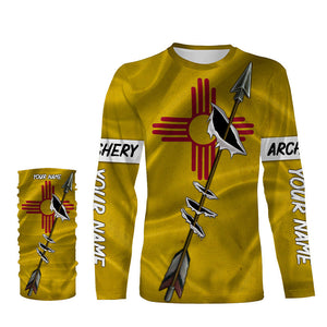 Archery Bow Hunting New Mexico flag custom Name 3D All over print Shirt, Personalized Archers Gifts FSD3540