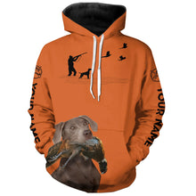 Load image into Gallery viewer, Silver Lab Pheasant Hunting Clothes, best personalized Upland hunting Shirts, hunting gifts FSD3949