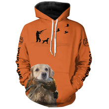 Load image into Gallery viewer, Best Pheasant Hunting Dogs Orange Hoodie, Personalized Shirts for Upland Hunters 3901FSD