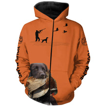 Load image into Gallery viewer, Small Munsterlander Dog Pheasant Hunting Custom name Orange Shirts for Upland hunters FSD3957