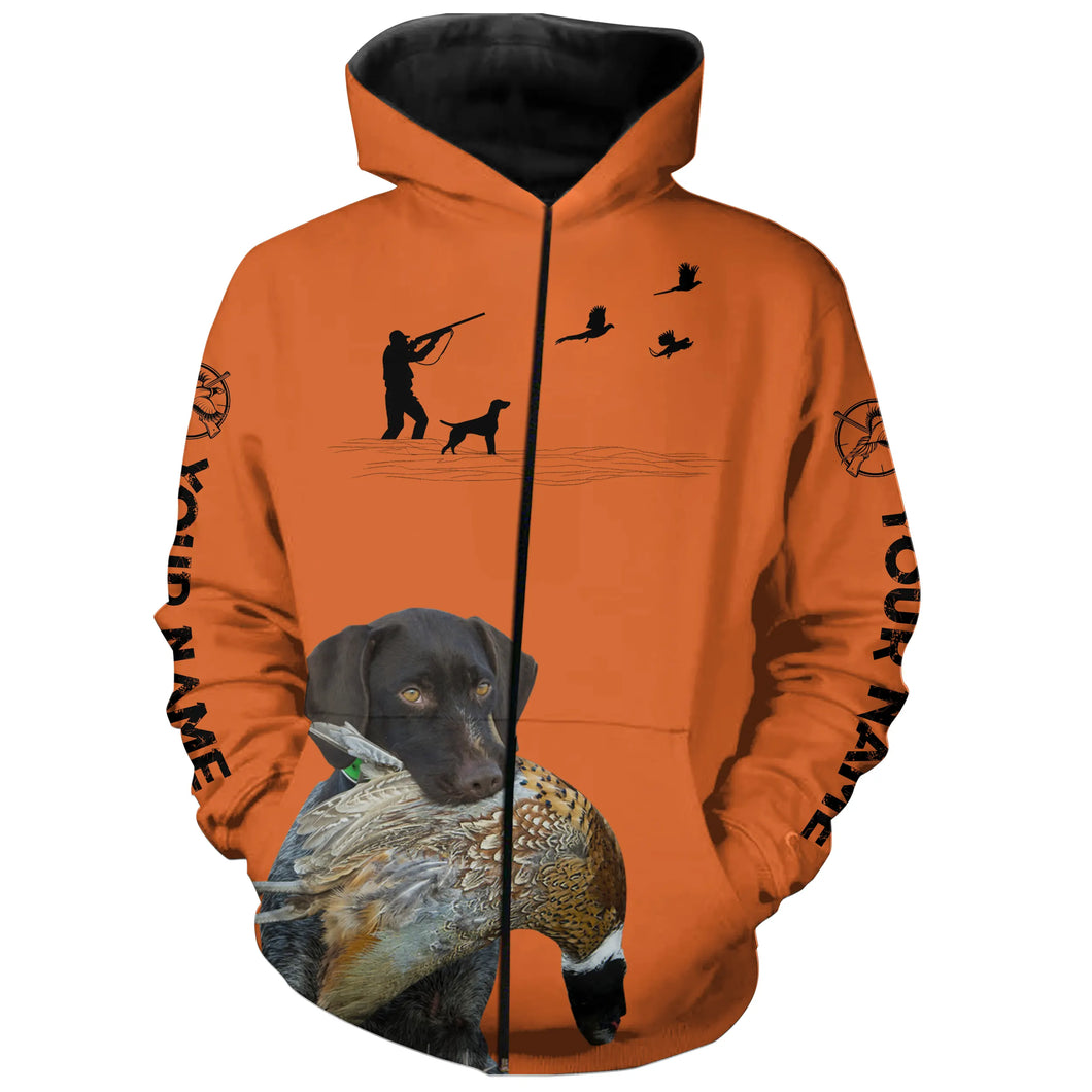 Deutsch Drahthaar Pheasant Hunting clothes, best personalized Upland hunting clothes, hunting gifts FSD3909