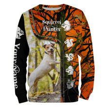 Load image into Gallery viewer, Squirrel Hunting Dogs Russell Terrier orange camo Custom Name 3D All over print Shirts, hunting gifts FSD3859