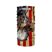 Load image into Gallery viewer, Springer Spaniel bird Dog Pheasant hunting American flag Customized Name Shirts, Hoodie FSD3806